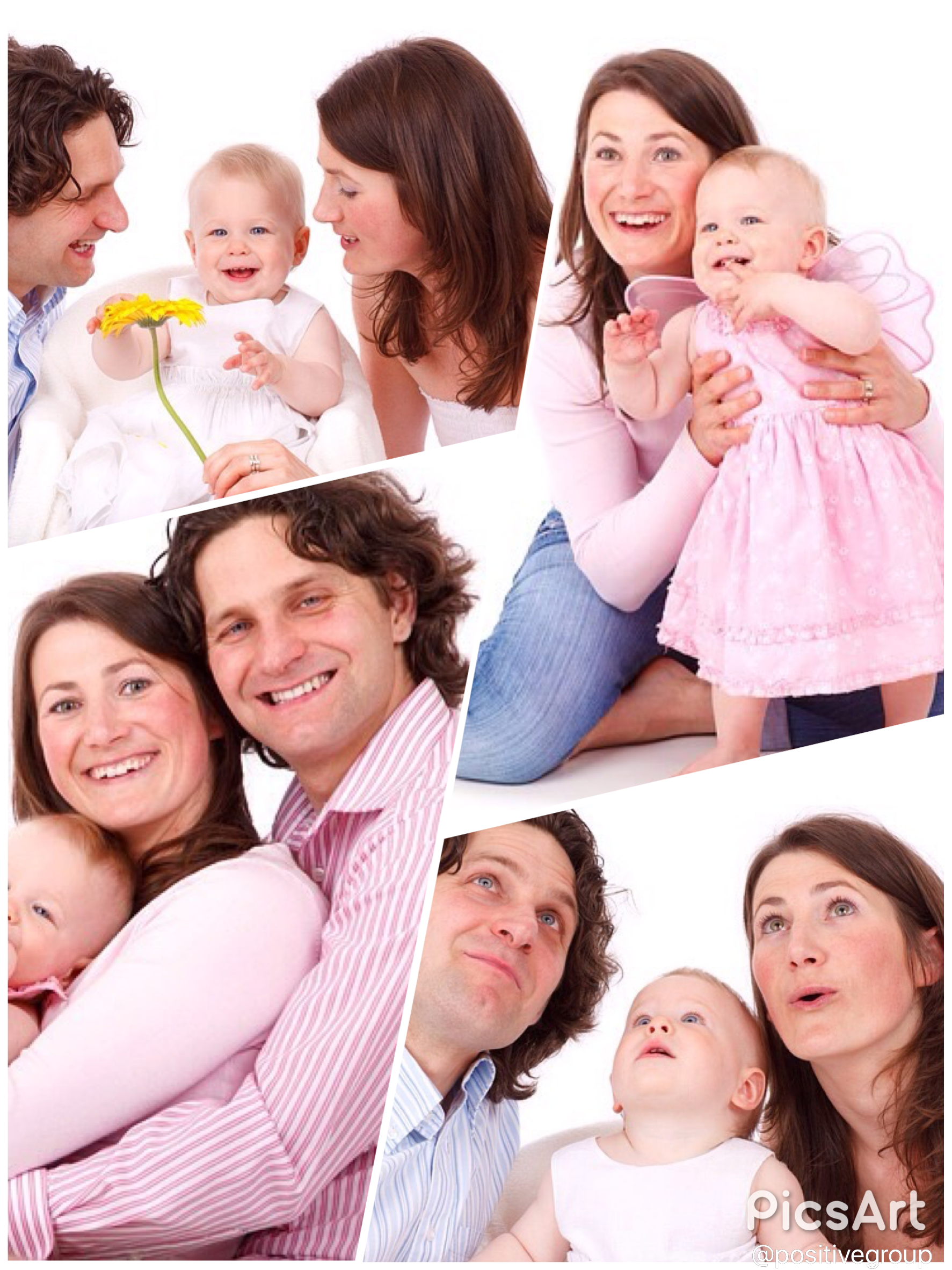 Positive Family Collage